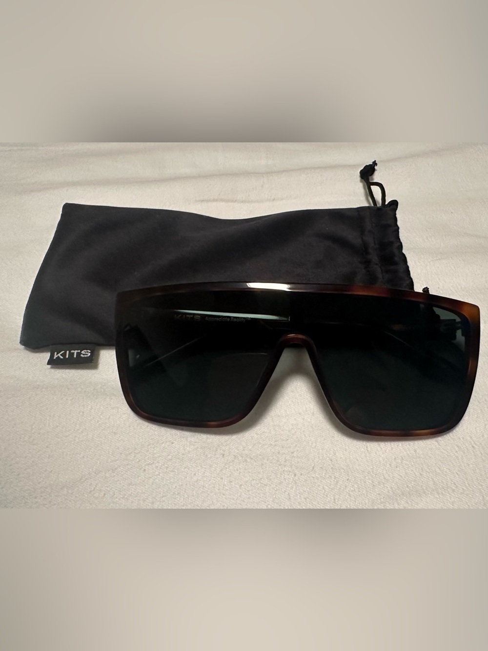 Tortoiseshell Shield Sunglasses - Dark Brown